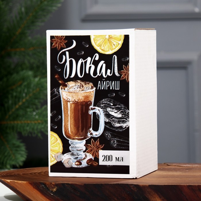 Кружка стеклянная «Новогодних чудес», 200 мл, деколь Кружка стеклянная «Новогодних чудес», 200 мл, деколь