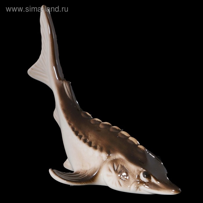 Сувенир «Осётрик», средний, 13×4×8 см, ручная работа, фарфор Сувенир «Осётрик», средний, 13×4×8 см, ручная работа, фарфор