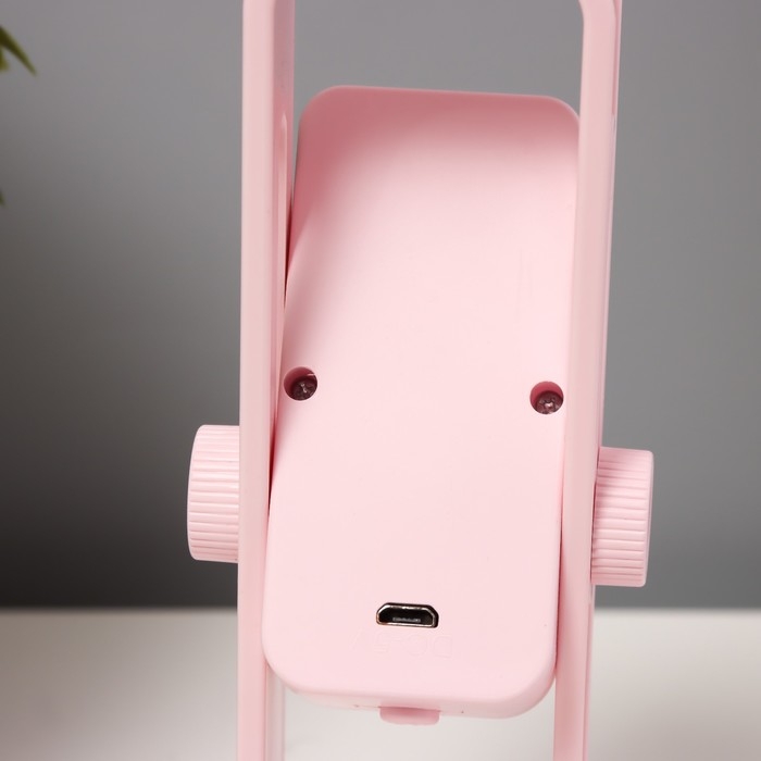 Ночник Ночник "Рудс" LED 3Вт USB АКБ розовый 9х4,8х16 см