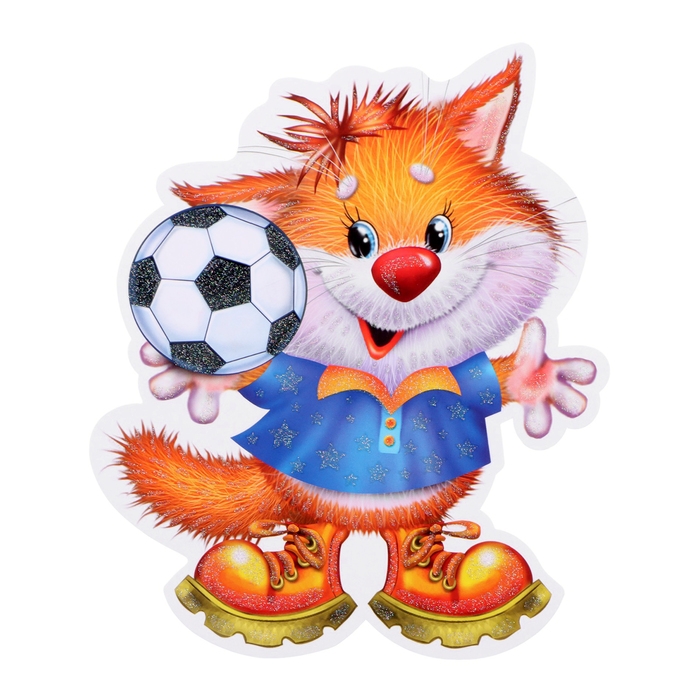 Набор для оформления Набор для оформления "Спортивные зверята" 5 деталей, А4