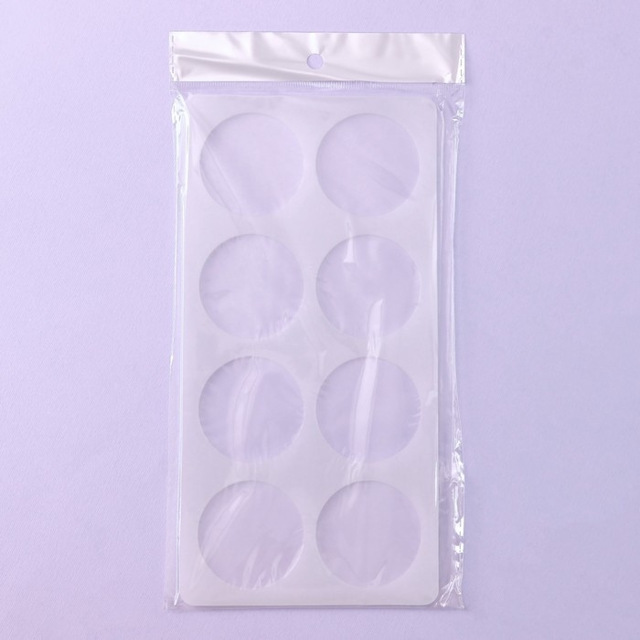 Форма для шоколада «Круг», силикон, 8 ячеек, 23,5×12×0,3 см, цвет прозрачный