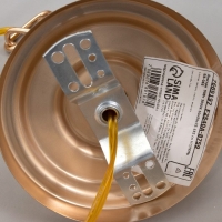 Люстра "Кристалл" LED 50Вт 3000К черно-золотой 50х50х35-155 см BayerLux