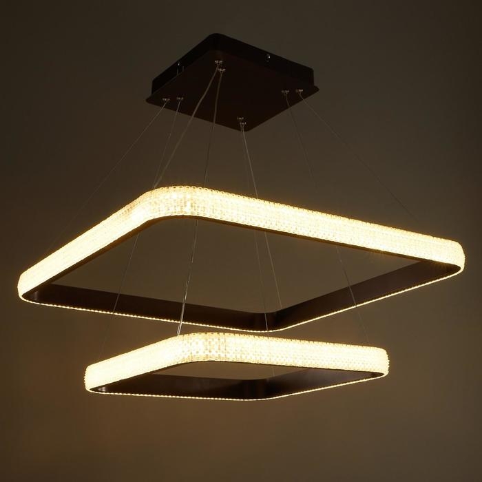 Люстра с ПДУ 1509/2CF LED 90Вт 3000-6000К кофе 60х60х104 см BayerLux