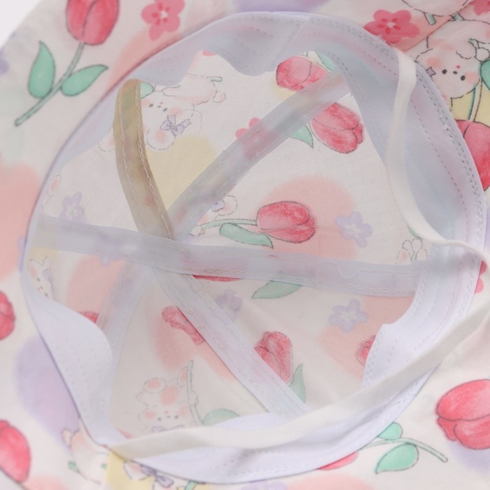 Панама детская Панама детская "Тюльпаны" MINAKU, цв,розовый , р-р 50