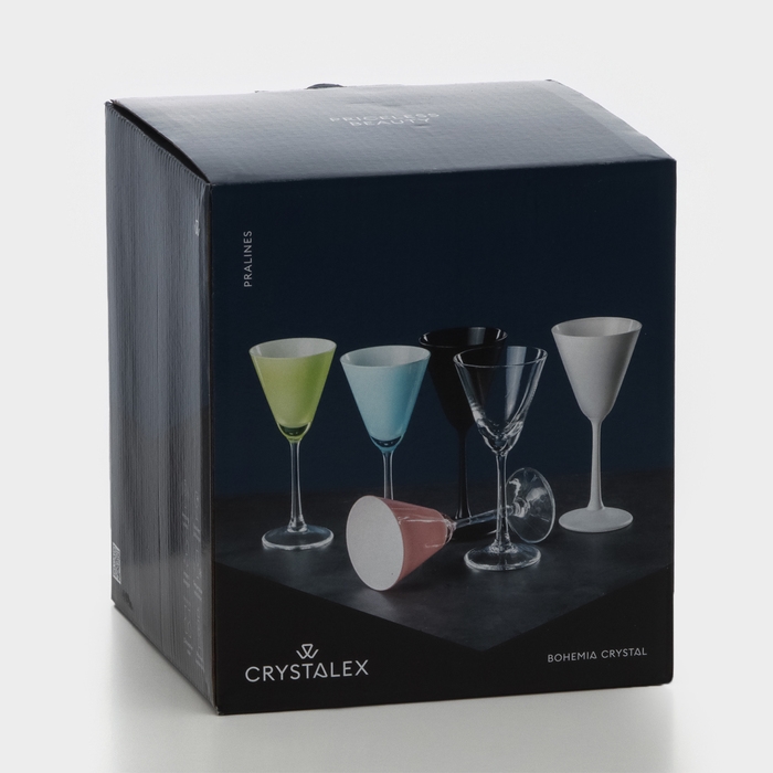 Набор стеклянных бокалов для мартини «Пралине», 90 мл, 4 шт