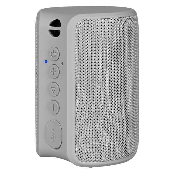 Портативная колонка TFN Play, 5 Вт, microUSB, IPX7, 1800 мАч, серая Портативная колонка TFN Play, 5 Вт, microUSB, IPX7, 1800 мАч, серая