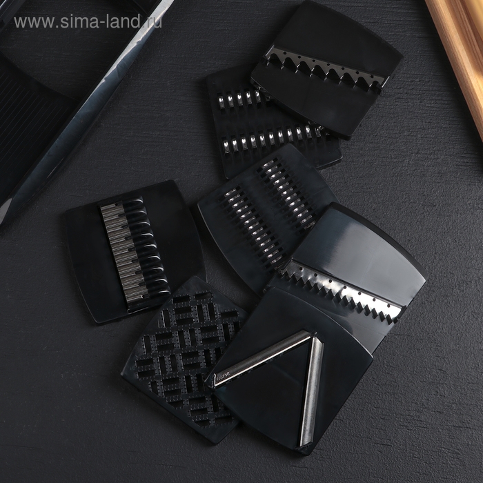 Овощерезка, с 7 насадками, 37,5 см, цвет чёрный Овощерезка, с 7 насадками, 37,5 см, цвет чёрный