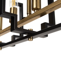 Люстра 2739/5 E14 40Вт черно-золотой 29,5х7,8х25-97 см BayerLux