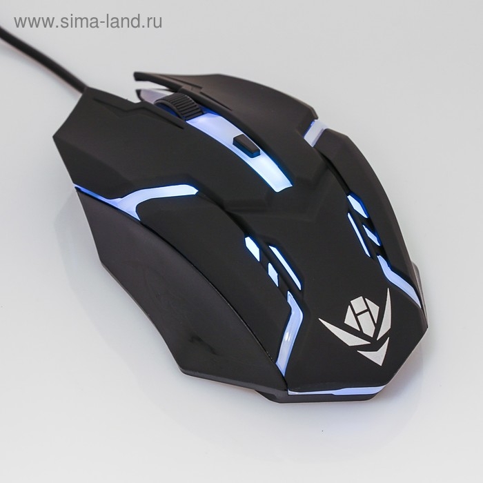 Мышь Nakatomi MOG-03U Gaming, игровая, проводная, 4 кнопки, подсветка, 1600 dpi, USB, чёрная Мышь Nakatomi MOG-03U Gaming, игровая, проводная, 4 кнопки, подсветка, 1600 dpi, USB, чёрная