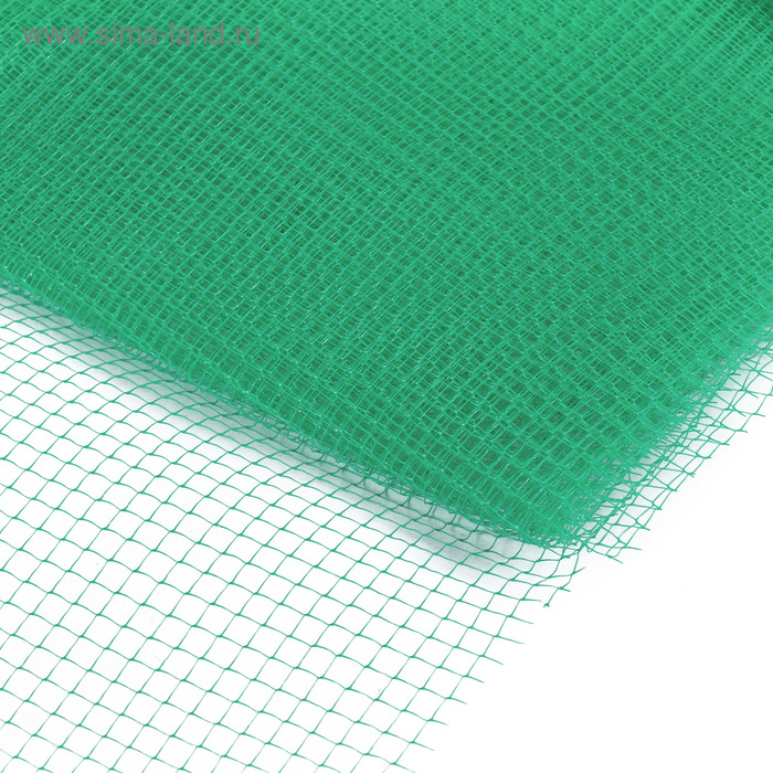 Сетка садовая, 2 &times; 10 м, ячейка ромб 6 &times; 6 мм, от птиц, пластиковая, зелёная, Greengo