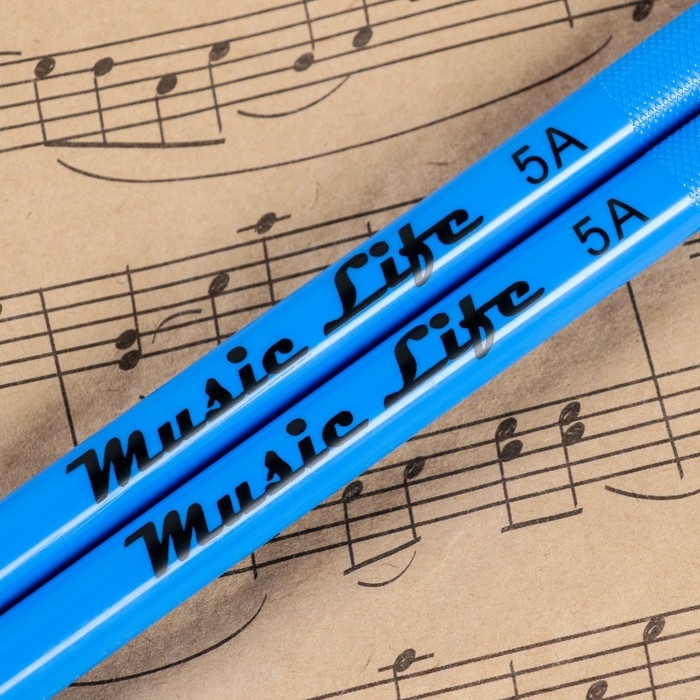 Барабанные палочки Music Life, 5A, нейлон, синие Барабанные палочки Music Life, 5A, нейлон, синие