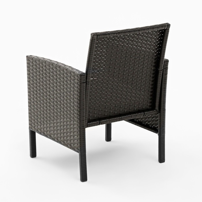 Набор садовой мебели Набор садовой мебели "Ангкор": диван, 2 кресла и стол, плетение: искусственный ротанг, мокко