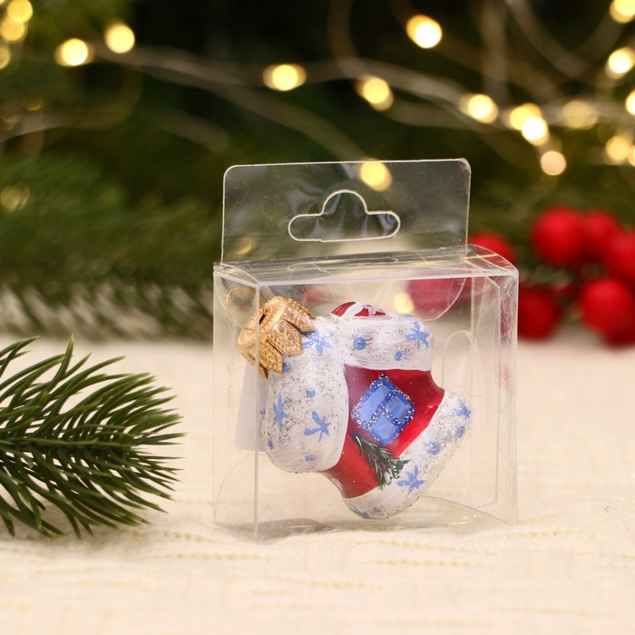 Ёлочная игрушка Ёлочная игрушка "Избушка" ручная роспись, 5,8х4,3х2,8 см, красный