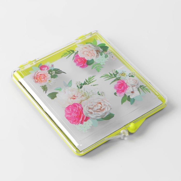 Игольница магнитная «Цветы», с иглами, 7 × 8 см, цвет жёлтый Игольница магнитная «Цветы», с иглами, 7 × 8 см, цвет жёлтый