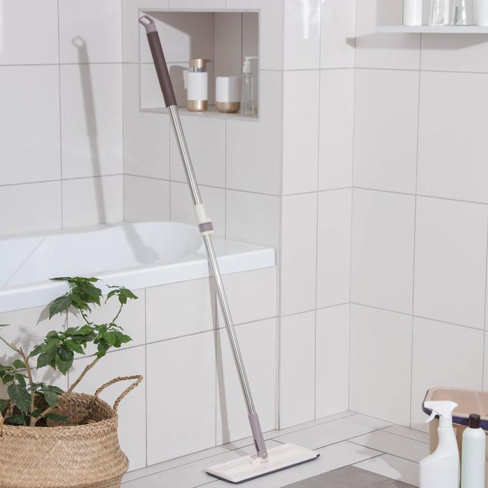 Швабра для мытья пола Доляна, с вертикальным отжимом, телескопическая ручка, 32×12×80(125) см Швабра для мытья пола Доляна, с вертикальным отжимом, телескопическая ручка, 32×12×80(125) см