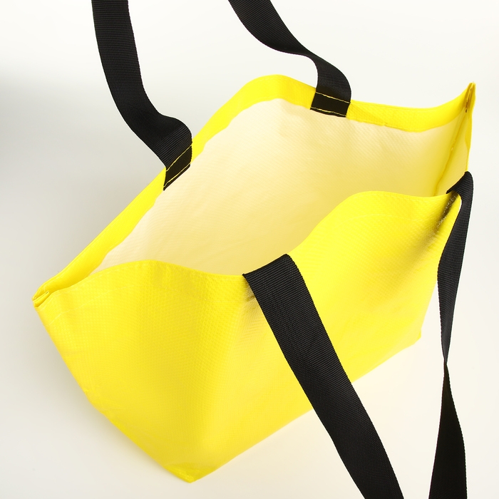 Сумка хозяйственная без застёжки, цвет жёлтый Сумка хозяйственная без застёжки, цвет жёлтый