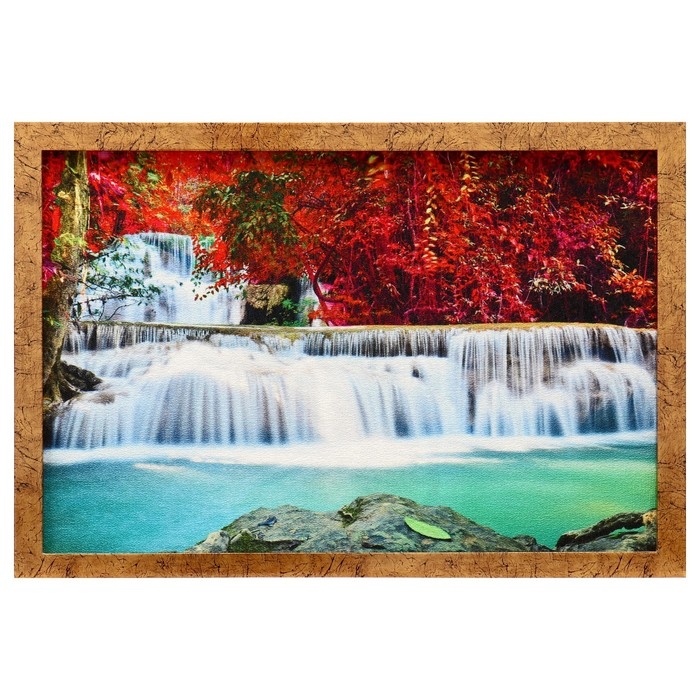 Гобеленовая картина Гобеленовая картина "Пороги" 44*64 см рамка микс