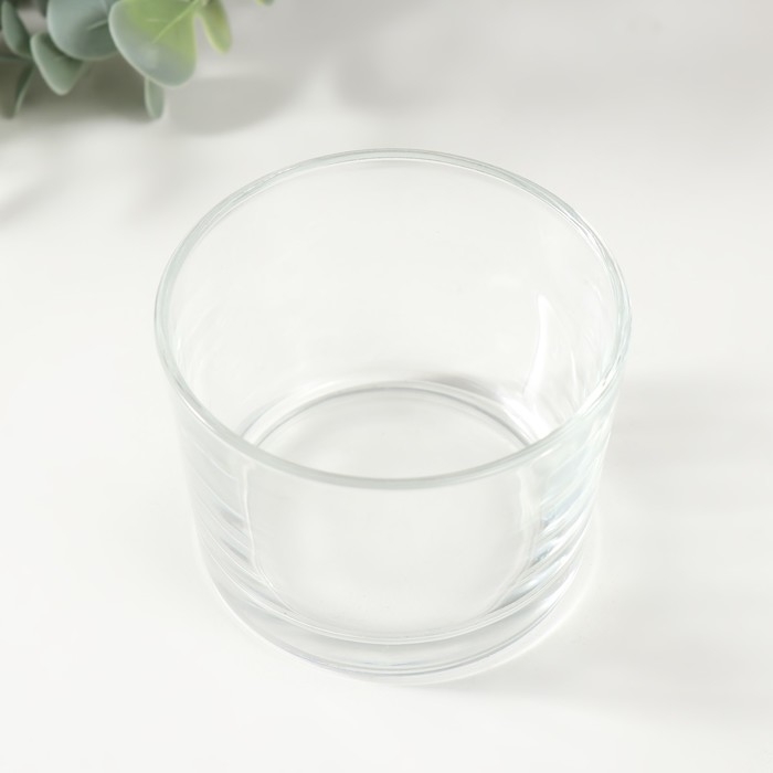 Подсвечник стекло на 1 свечу Подсвечник стекло на 1 свечу "Круглый" прозрачный 8х8х6 см