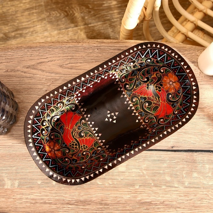 Блюдо Блюдо "Ломбок стайл" дерево 33х17х7 см