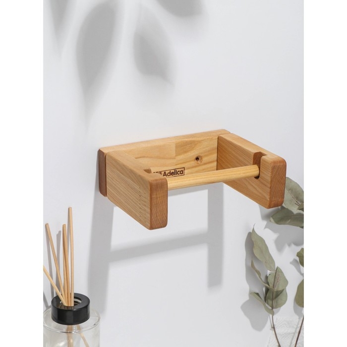 Держатель для туалетной бумаги, 15×5×12 см, берёза Держатель для туалетной бумаги, 15×5×12 см, берёза