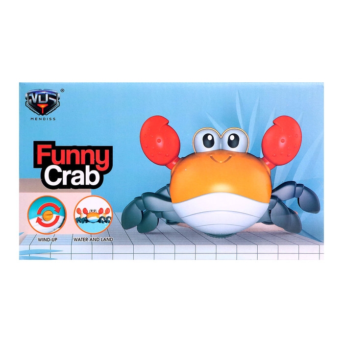 Заводная игрушка «Весёлый крабик», цвета МИКС Заводная игрушка «Весёлый крабик», цвета МИКС