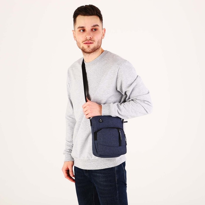 Сумка мужская, цвет синий Сумка мужская, цвет синий