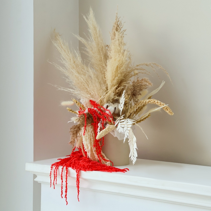 Сухие цветы амаранта, 100 г, размер листа: от 50 до 60 см, цвет розовый Сухие цветы амаранта, 100 г, размер листа: от 50 до 60 см, цвет розовый