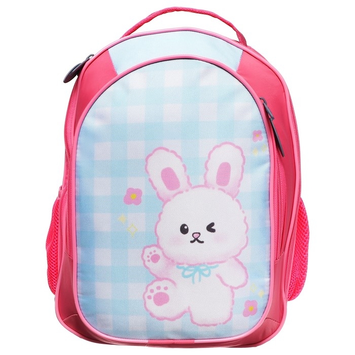 Рюкзак школьный, 37 х 27 х 16 см, эргономичная спинка, Calligrata Б  Рюкзак школьный, 37 х 27 х 16 см, эргономичная спинка, Calligrata Б "Зайка"
