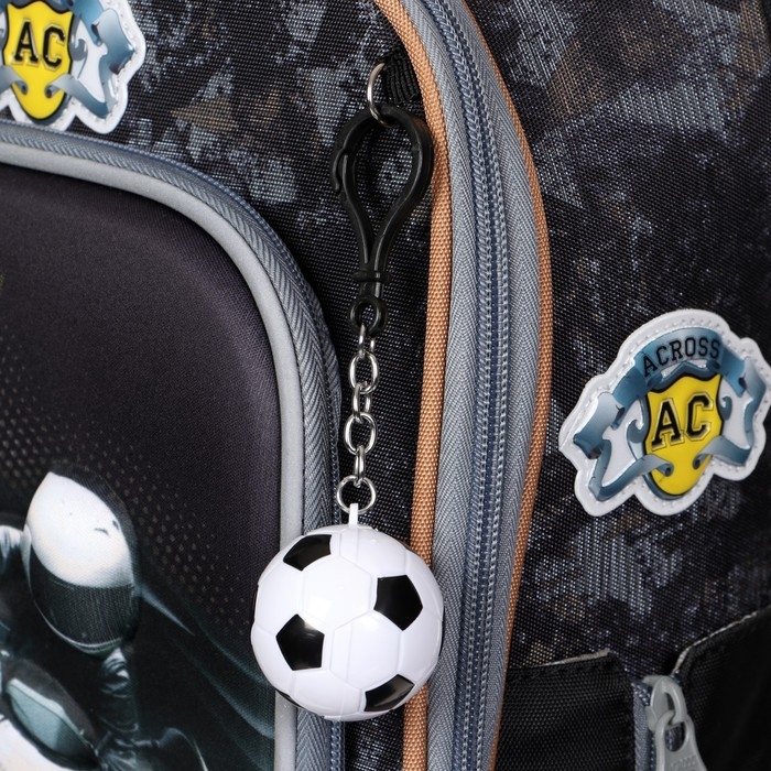 Рюкзак каркасный 35 х 26 х 14 см, Across HK22, наполнение: мешок, пенал, синий HK22-4 Рюкзак каркасный 35 х 26 х 14 см, Across HK22, наполнение: мешок, пенал, синий HK22-4