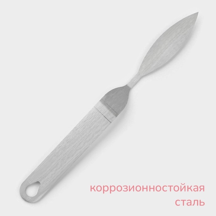 Лопатка кондитерская KONFINETTA, 22×2 см, рабочая часть 8×2 см, цвет серебристый Лопатка кондитерская KONFINETTA, 22×2 см, рабочая часть 8×2 см, цвет серебристый