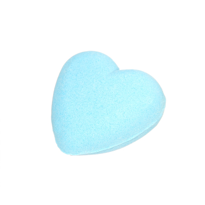 Бомбочка для ванны Бомбочка для ванны "Сердце", голубая, с сухоцветами эвкалипта, 100 г