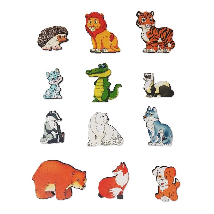 Набор «Хищники» на магнитах, в коробке 12 деталей Набор «Хищники» на магнитах, в коробке 12 деталей