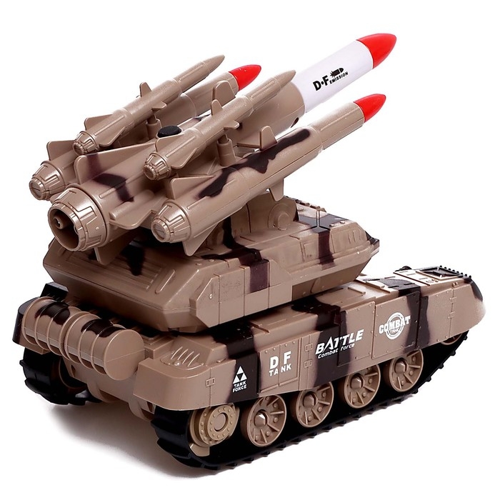 Танк радиоуправляемый «Баттл», стреляет, эффект дыма, цвет коричневый Танк радиоуправляемый «Баттл», стреляет, эффект дыма, цвет коричневый