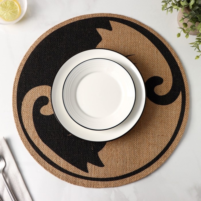 Салфетка сервировочная на стол «Инь и ян», 38×38 см Салфетка сервировочная на стол «Инь и ян», 38×38 см