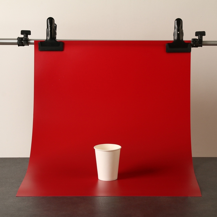 Фотофон для предметной съёмки Фотофон для предметной съёмки "Красный" ПВХ, 50 х 70 см
