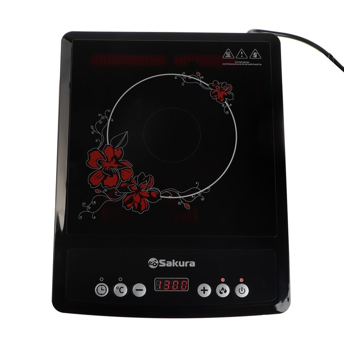 Плитка индукционная Sakura SA-7152FS, 2000 Вт, 1 конфорка, чёрная Плитка индукционная Sakura SA-7152FS, 2000 Вт, 1 конфорка, чёрная