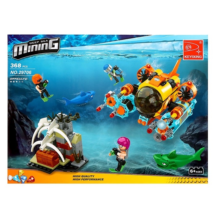Конструктор Кладоискатели «Батискаф», 368 деталей Конструктор Кладоискатели «Батискаф», 368 деталей