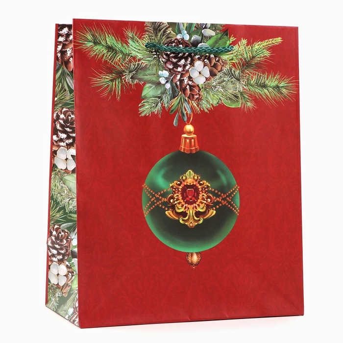 Новый год. Пакет подарочный Новый год. Пакет подарочный "Дивный шар", 18 х 22,3 х 10 см.
