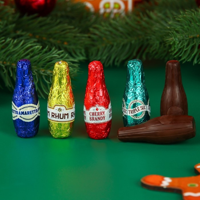 Новый год. Шоколад фигурный L'ORIGINAL с ликёром, 9 г Новый год. Шоколад фигурный L'ORIGINAL с ликёром, 9 г