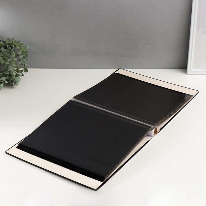 Фотоальбом магнитный 20 листов Фотоальбом магнитный 20 листов "Бокал вина и розы" дерево, стразы 34х4х33 см