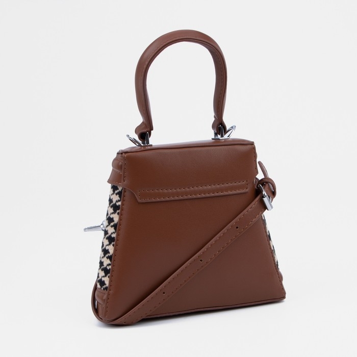 Кросс-боди на клапане, цвет коричневый Кросс-боди на клапане, цвет коричневый