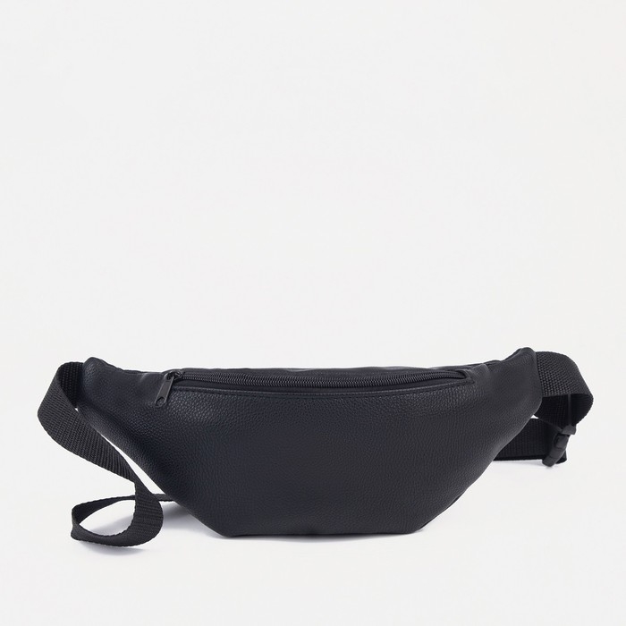 Поясная сумка на молнии TEXTURA, цвет чёрный Поясная сумка на молнии TEXTURA, цвет чёрный