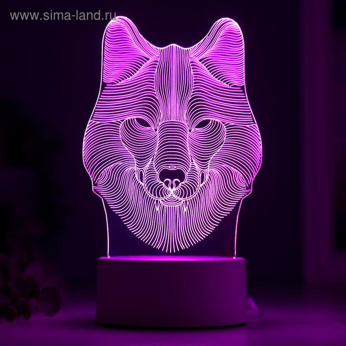 Светильник  Светильник "Волк" от сети 9,5x11,5x20 см