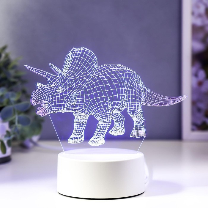 Светильник "Трицераптос" LED RGB от сети RISALUX