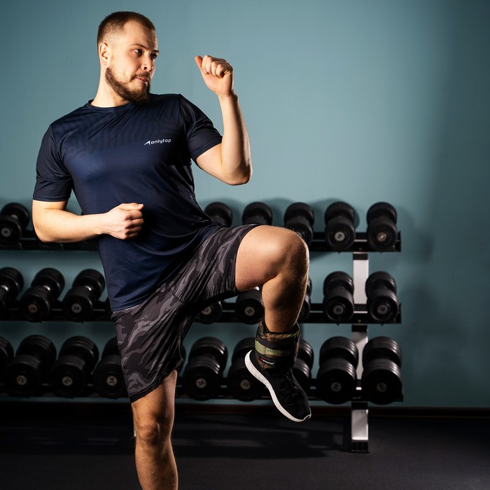 Утяжелители ONLYTOP, 2 шт. х 2 кг, цвет хаки Утяжелители ONLYTOP, 2 шт. х 2 кг, цвет хаки