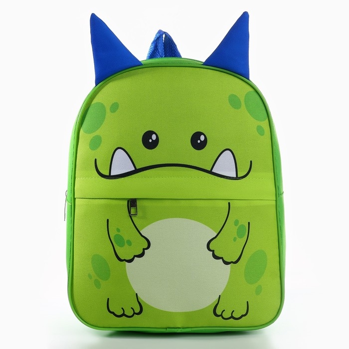Рюкзак детский для мальчика с карманом «Монстрик», 30х25 см