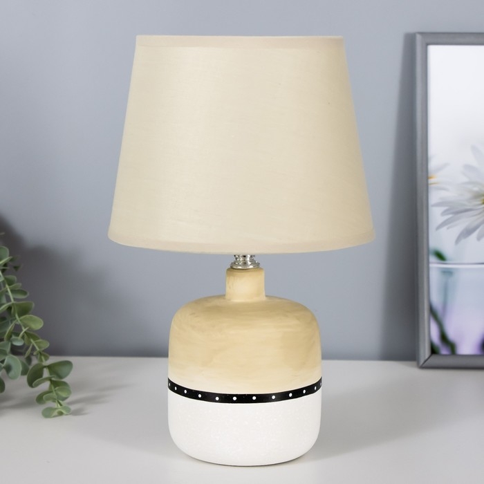 Светильник Светильник "Олетта" 1хЕ14 40Вт бело-серый 20х20х32 см RISALUX