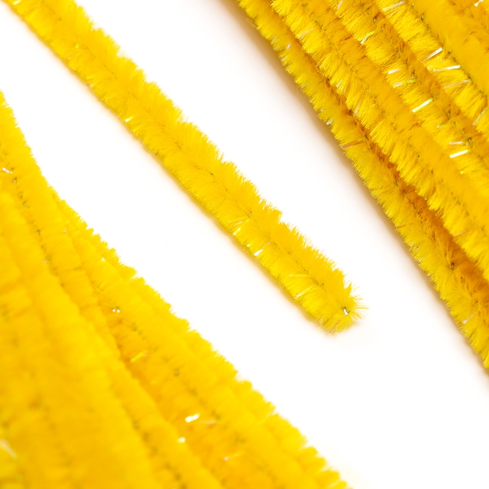 Проволока синельная набор 50 шт., жёлтого цвета, 30 см Проволока синельная набор 50 шт., жёлтого цвета, 30 см