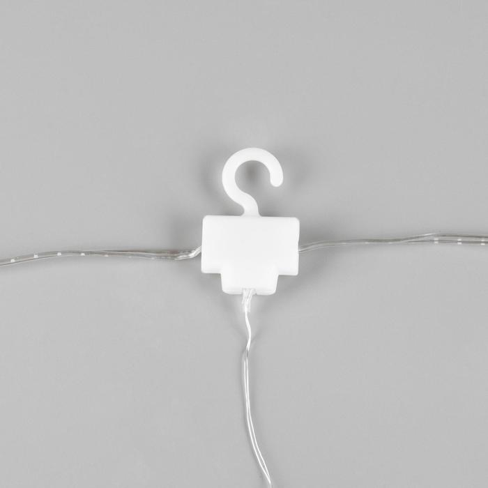 Гирлянда «Занавес» 2.8 × 3 м роса на крючках, IP20, серебристая нить, 300 LED, свечение белое, мерцание, USB Гирлянда «Занавес» 2.8 × 3 м роса на крючках, IP20, серебристая нить, 300 LED, свечение белое, мерцание, USB