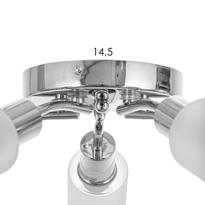 Люстра потолочная Адель 5х40Вт Е14 Хром 52x52x19 см Люстра потолочная Адель 5х40Вт Е14 Хром 52x52x19 см